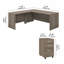 Bureau en forme de L de Bush Business Furniture Studio avec classeur mobile et retour - réversible-946584454-946584449