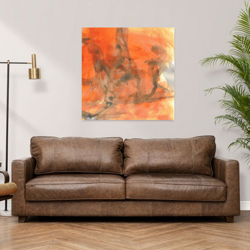 Art contemporain contemporain, art abstrait d'automne, H 36 po x l 36 po