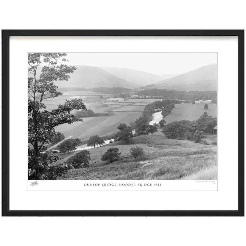 Dunsop Bridge, Hodder Bridge 1921 - Single Picture Frame Print, 60cm H x 80cm W x 2.3cm D