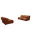 Canapé modulaire contemporain avec revêtement moelleux en chenille - Canapé modulaire à 3 places avec assise profonde et dossier moelleux-2103673182