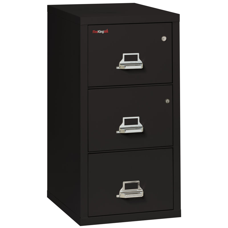 Legal 3 - Drawer File Cabinet, Black, Platinum