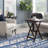 Bartelso Octagon Wood Tray Table Set with Stand
