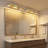 Adjustable Arm Wall Sconce With Gold Finish, 24-Inch Wide Modern Swing Arm Wall Light-673719292