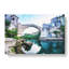 Stari Most Old Bridge - Wrapped Canvas Painting-56643902