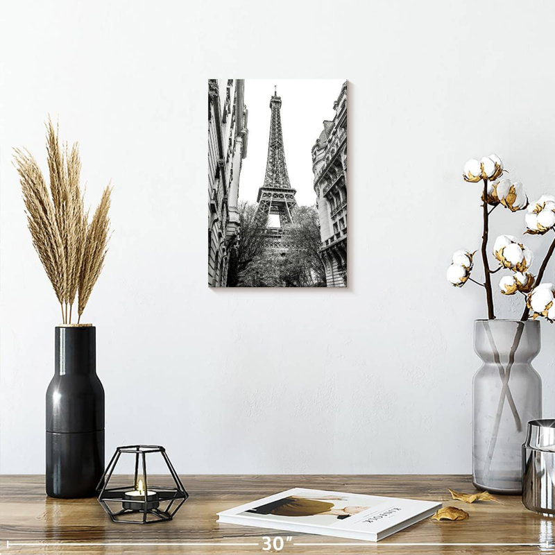 Aime Monochrome Eiffel Tower I, 24" H x 16" W