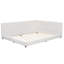 Upholstered Queen Size Platform Bed With USB Ports