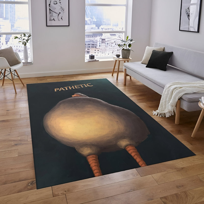 Tapis noir / brun