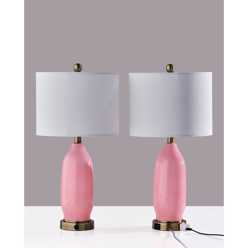 Freya 2 Pc Table Lamp Pack, Pink