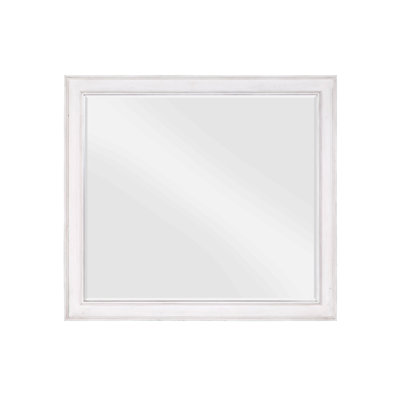 Weathered White Finish Mirror
