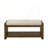 Chic Modern Accent Bench with Lower Shelf Storage and Removable Cushion, Perfect for Entryway and Living Room-1047254339