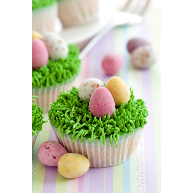Easter Cupcakes - Wrapped Canvas Print, 122cm H x 81cm W x 3.8cm D