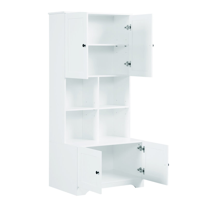 Armoire de rangement haute et large pour salle de bain