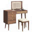Ensemble coiffeuse 39 "rétro avec miroir DEL