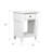 , White 1-Drawer Nightstand
