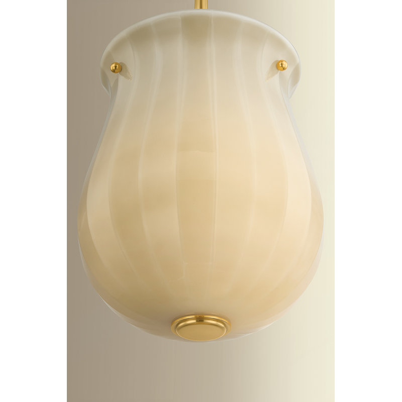 Nevins Pendant, Aged Brass, 10