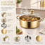 30cm Induction Cooking Stock Pot with Glass Lid, Stainless Steel Soup Dutch Oven