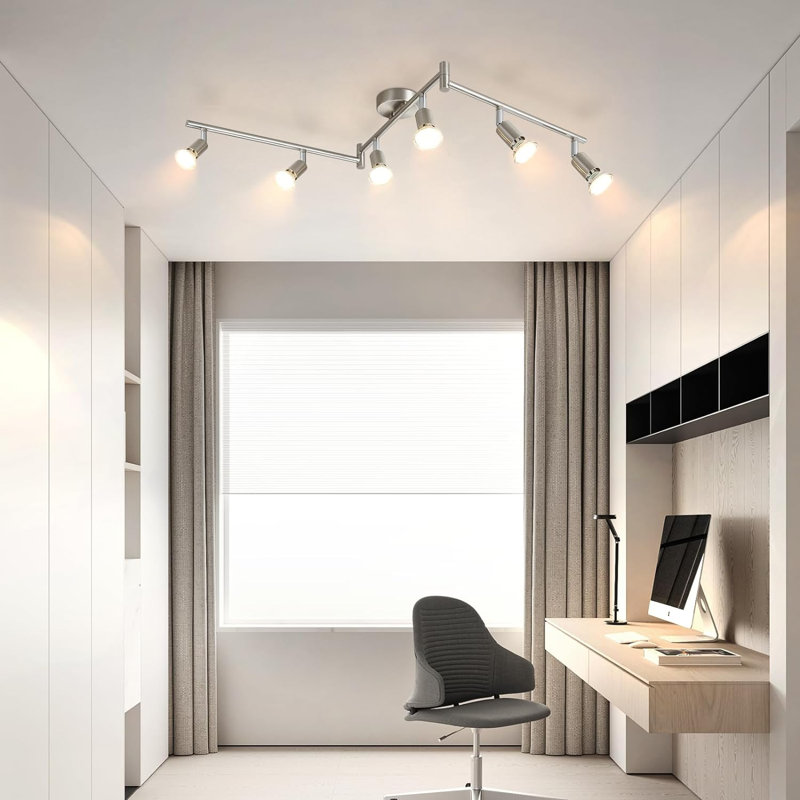 Charliyah 1-Light 110cm LED Integrated Spotlight, Brushed Nickel