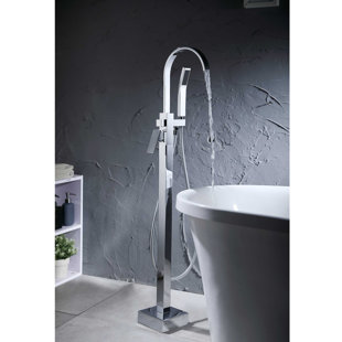 Kodi 1 Handle Floor Freestanding Tub Filler with Diverter