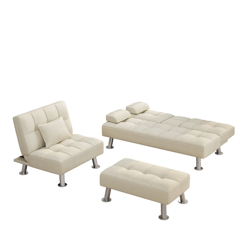 Canapé-lit et chaise longue réversible de 61,42 po