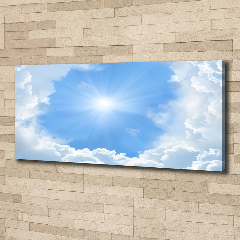 Clouds in the Sky 1 Piece Wall Art on Canvas