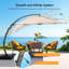 Parasol en porte-à-faux décalé en aluminium pour terrasse 11 pi Yoko-580637613