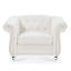 Fauteuil d'appoint d'intérieur avec revêtement clouté