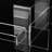 Large Acrylic Display Risers, 2 Sets Clear Rectangular Showcase Collectibles Display Shelf, Retail Desktop Risers Display Stand For Organize And Decoration