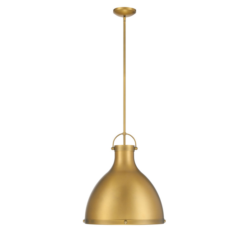 1 LIGHT PENDANT, Legacy Brass