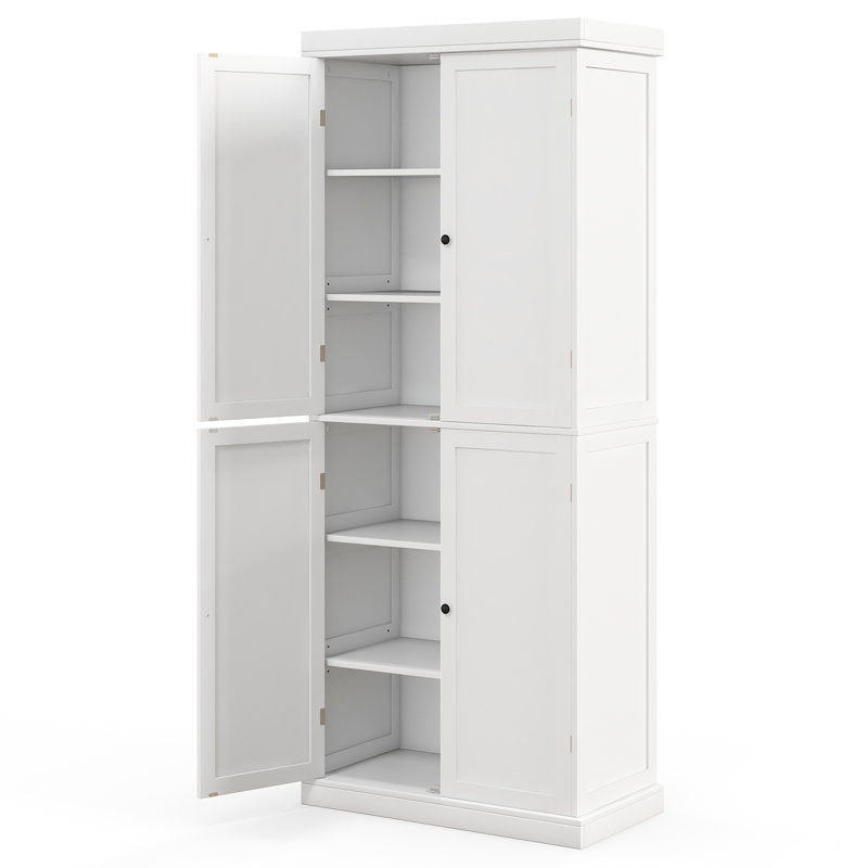 Alza 184 cm H Kitchen Pantry, White