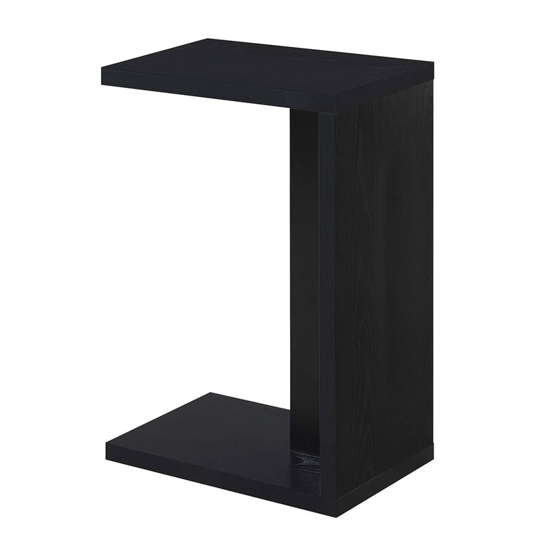Table en C avec rangement Haught, Noir