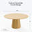 Solid Wood Dining Table Round Pedestal Kitchen Table-488293332-488293328