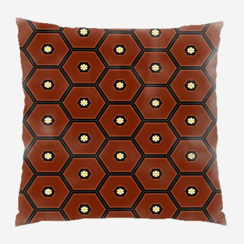 Coussin décoratif à motif, Intérieur