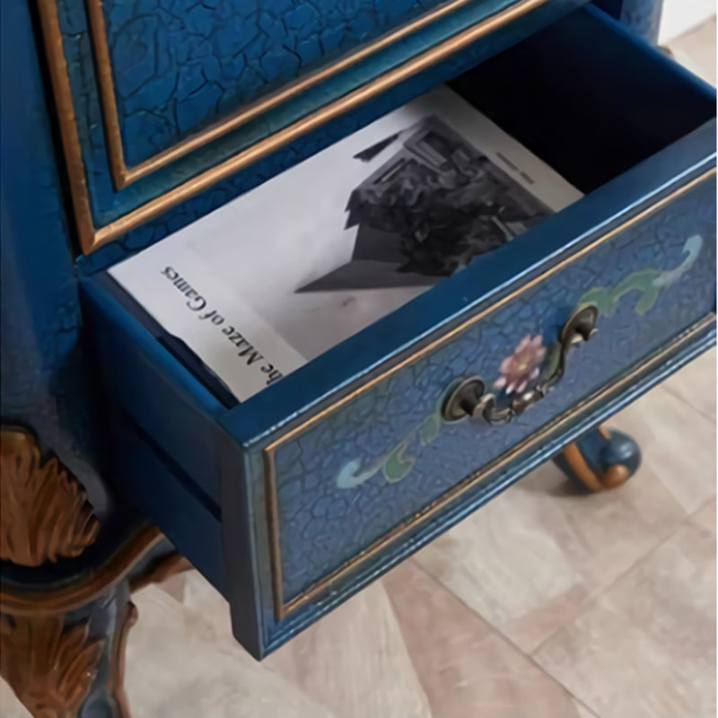 Classic Hand-Painted Birch Solid Wood Accent Chest