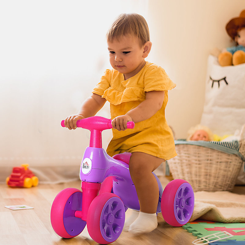 Alois Isabelle & Max 1 Seater Push/Pull Ride On, Pink/Yellow