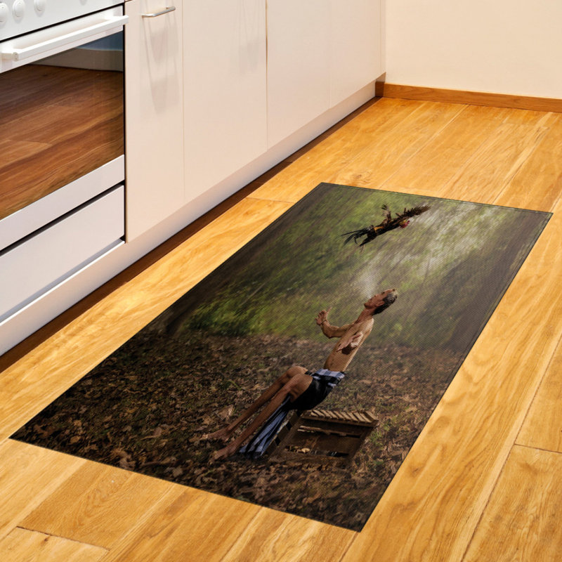 Jungle High Density Long Fiber Poly Threads Decorative Area Rug Carpet, Rectangle 2'7" x 5'