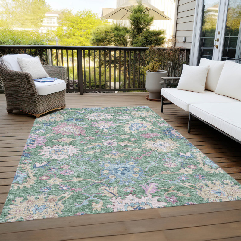 Tapis intérieur / extérieur lavable à la machine Cicel ACN1154, Rectangle 5 pi x 7 pi 6 po