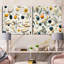 Giorgi - Ensemble de 2 collages carrés botaniques abstraits-101847599-101847593