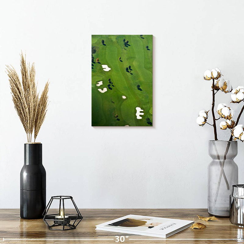 Sireci Golf Course From Above, 12" H x 8" W