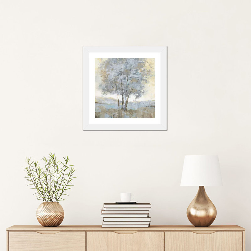 "Soft Sentinel I" par Nan, reproduction d’art, Papier encadré blanc, Blanc, H 16 po x l 16 po x p 1 po