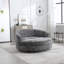 Fauteuil demi-tonneau surdimensionné avec housse-100902701