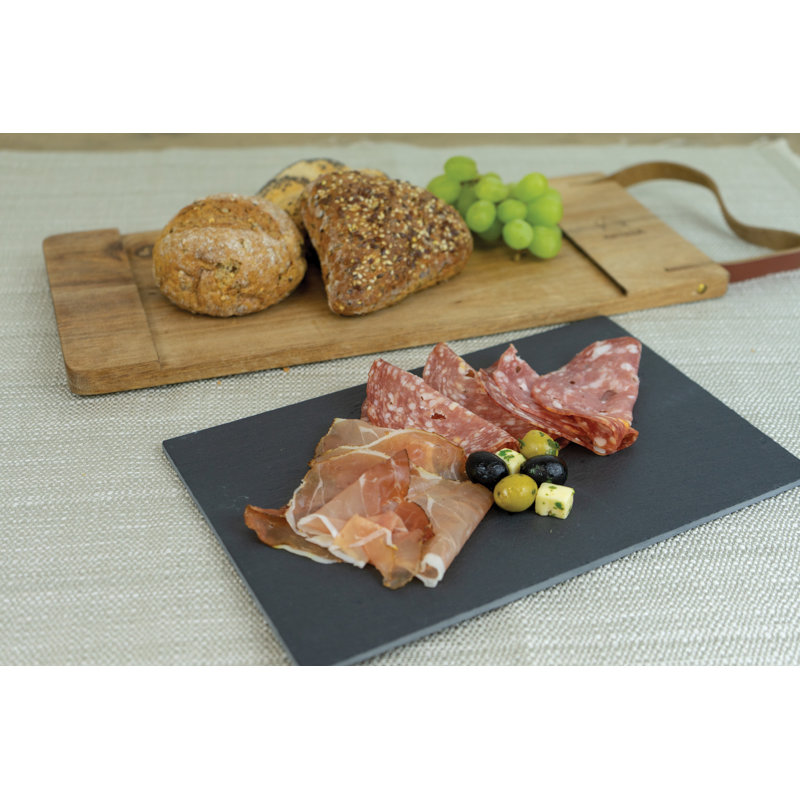 Artesá Acacia Wood and Slate Serving Board