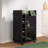 Dukat 2-Shelf Glass Door Bar Cart with Six Wine Cubbies-1606011509