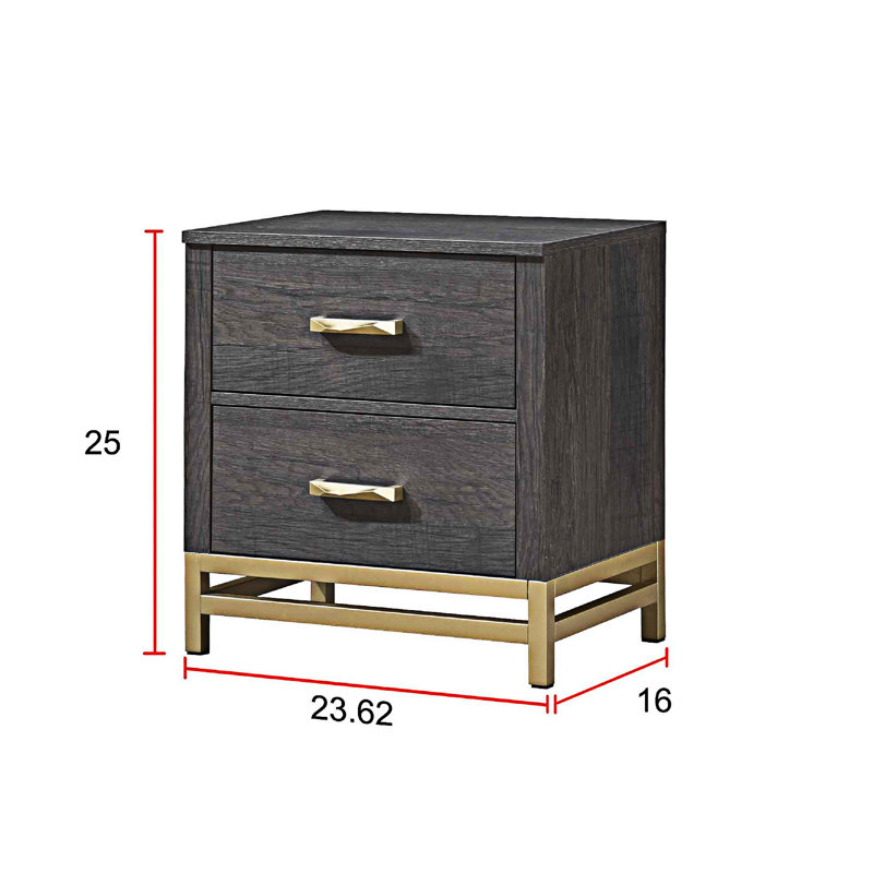 Nightstand Bedside Table With Drawers