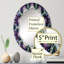 Miroir mural cosmique mandala cosmique mauve III - Boho Mandala-359303834