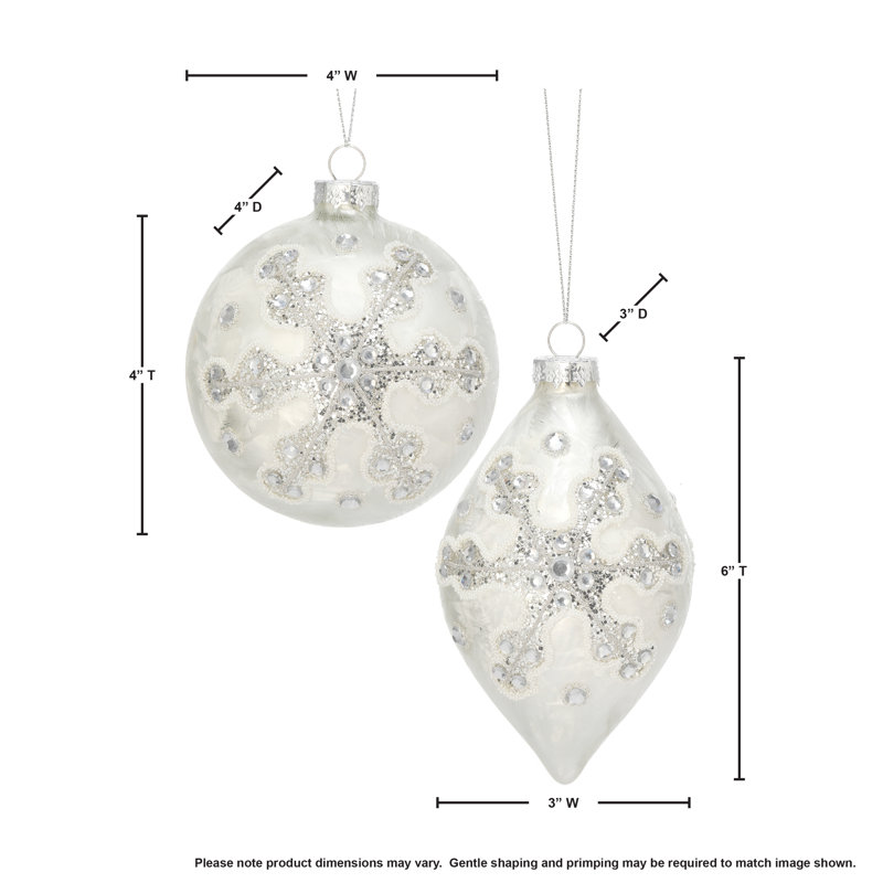 Jayveon 6'' Metal Finial Ornament