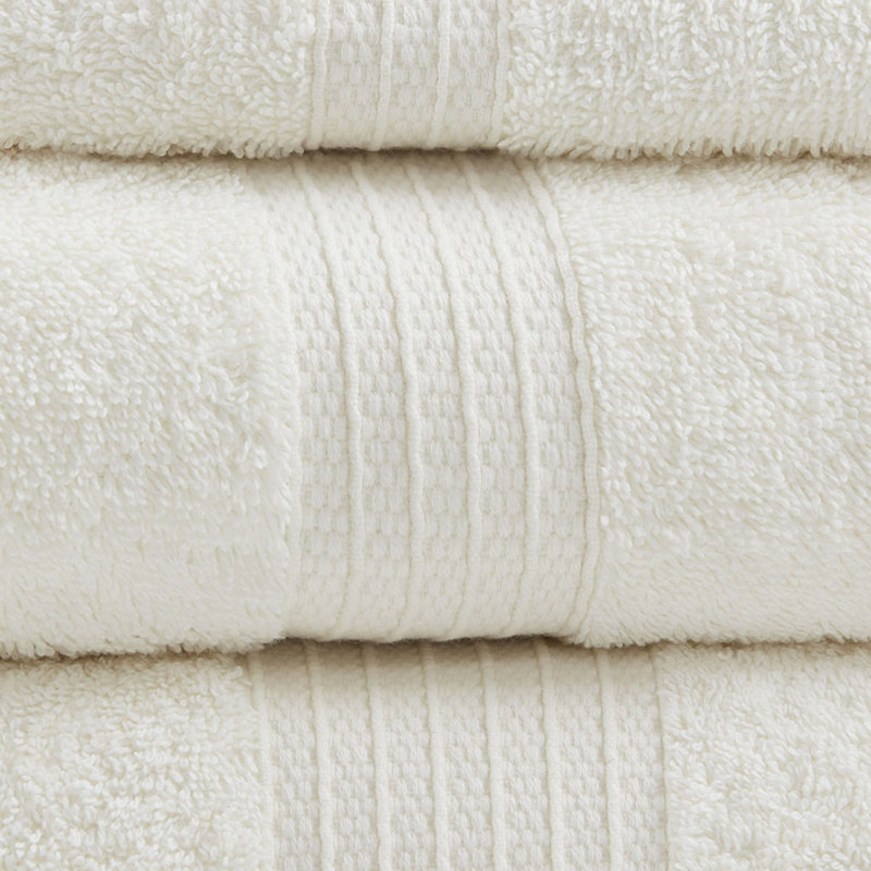 Ensemble de 6 serviettes en coton, Ivoire ivoire
