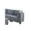Canapé modulaire contemporain 6 pièces pour salon modulaire gris