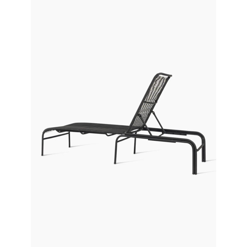 Loop Outdoor Chaise Lounge, Black