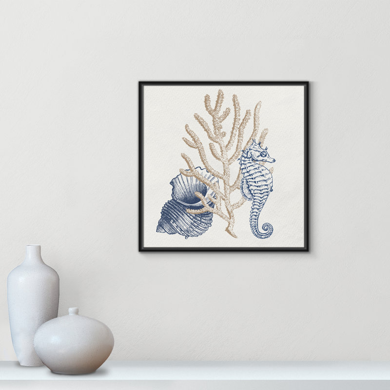 «Into the Sea II» par Kimberly Allen, Noir, H 25,5 po x l 25,5 po