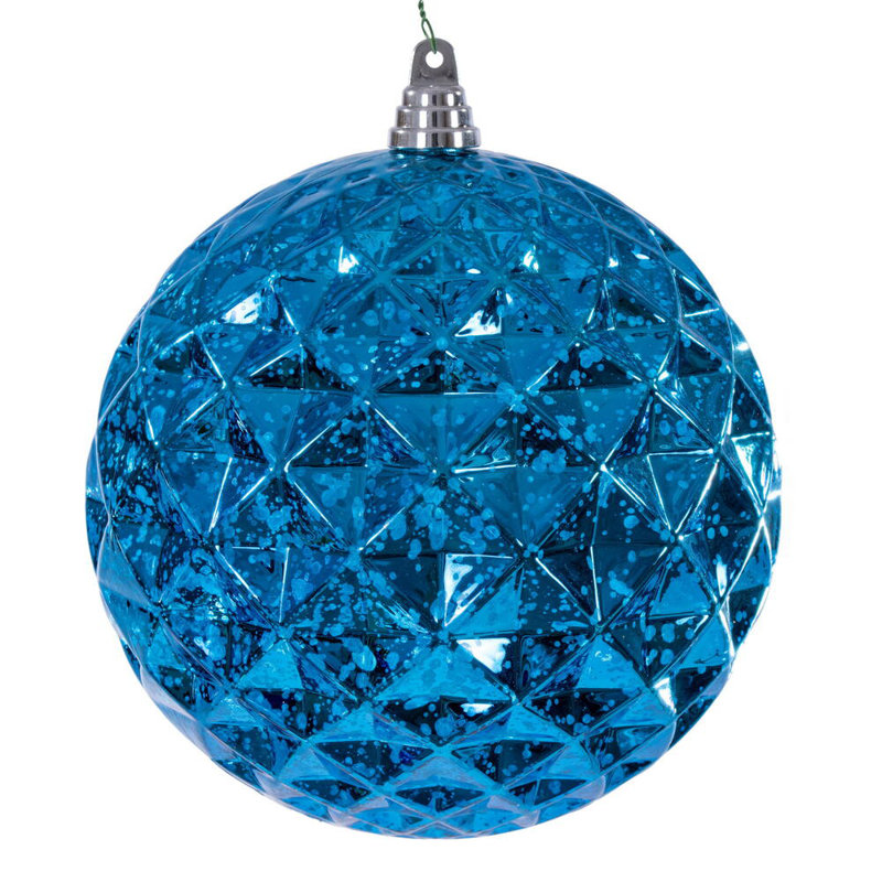 Ornement en diamant 8 po., Turquoise